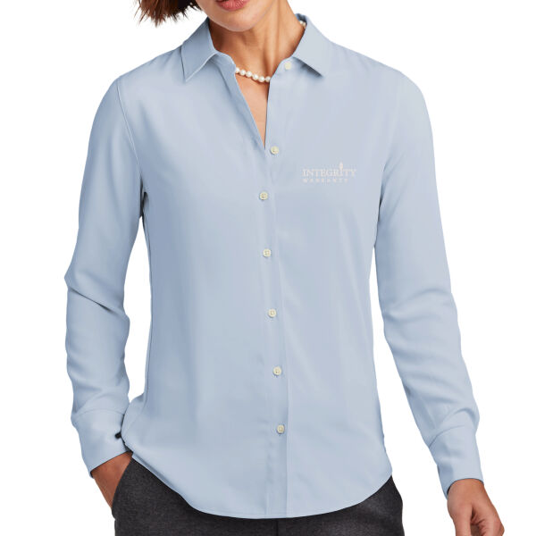 Brooks Brothers® Women’s Full-Button Satin Blouse (BB18007) Thumbnail