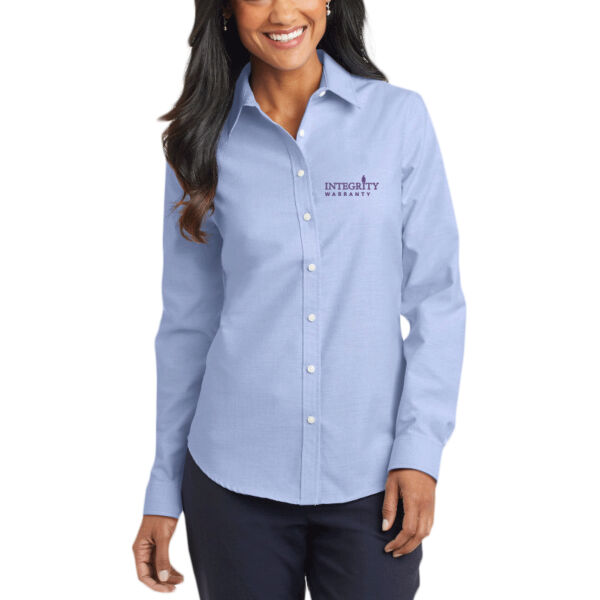 Port Authority® Ladies SuperPro™ Oxford Shirt (L658) Thumbnail